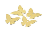 Brass Butterfly Blank, 12 Textured Raw Brass Butterfly Blank (23X17x0.80mm) A0353