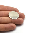 Steel Round Blank, 8 Stainless Steel Stamping Blanks, Circle Blanks (25x0.70mm) M02898