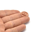 Copper Moon Blank, 8 Raw Copper Moon Phases Stamping Blanks (18x0.80mm) M03011