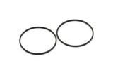 Siyah Daire Konnektörler - 12 Oksitlenmiş Pirinç Siyah Daire Konnektör (30x1x1mm) BS 1089 S182