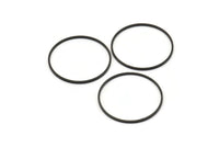 Siyah Daire Konnektörler - 12 Oksitlenmiş Pirinç Siyah Daire Konnektör (30x1x1mm) BS 1089 S182