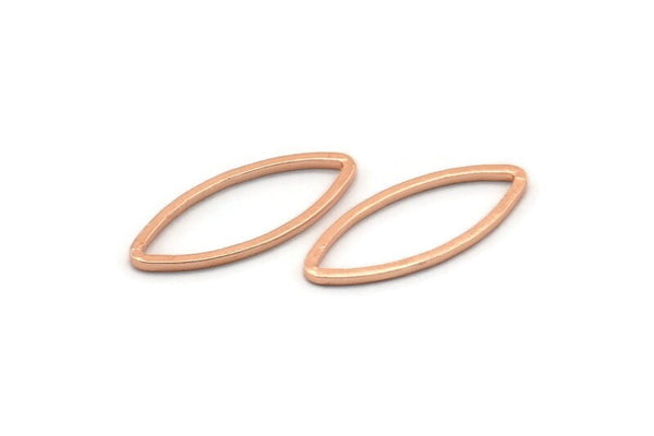 Gül Altın Markiz Yüzük, 24 Gül Altın Kaplama Pirinç Markiz Yüzük, Bağlantı Parçası, Tılsımlar (8x20x0,80 mm) D0041 Q0629