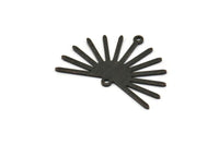 Black Sun Charm, 6 Textured Oxidized Black Brass Sun Charms With 2 Loops (22x30x0.80mm) M02275