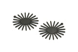 Siyah Güneş Tılsımı, 1 Döngülü 6 Oksitlenmiş Pirinç Güneş Tılsımı (31x30x0,80 mm) M02205
