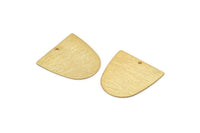 D Şeklinde Tılsım, 1 Delikli 4 Altın Kaplama Pirinç Dokulu D Şeklinde Bağlantı Parçası, Küpeler, Bulgular (20x20x0,50 mm) D0698 Q0747