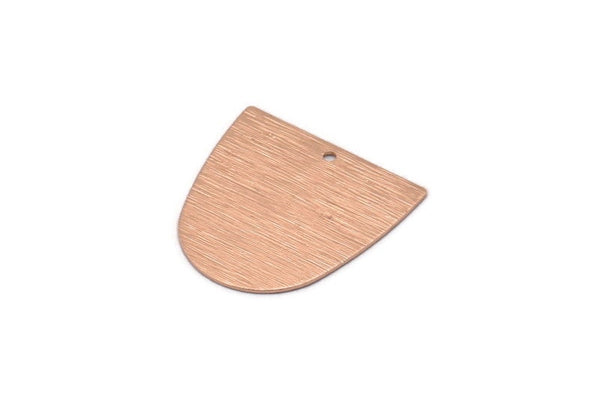 D Şeklinde Tılsım, 1 Delikli 4 Gül Altın Kaplama Pirinç Dokulu D Şeklinde Bağlantı Parçası, Küpeler, Bulgular (20x20x0,50 mm) D0698 Q0747
