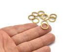 12mm Circle Connectors - Raw Brass Circle Connectors (12x1.5mm) N0440