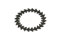 Siyah Daire Boşluğu, 2 Dokulu Oksitlenmiş Siyah Pirinç Daire Boşluğu, Siyah Yuvarlak, Damgalama Boşlukları, Bulgular (42x0,80 mm) M02125