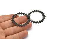 Siyah Daire Boşluğu, 2 Dokulu Oksitlenmiş Siyah Pirinç Daire Boşluğu, Siyah Yuvarlak, Damgalama Boşlukları, Bulgular (42x0,80 mm) M02125