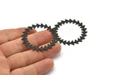 Siyah Daire Boşluğu, 2 Dokulu Oksitlenmiş Siyah Pirinç Daire Boşluğu, Siyah Yuvarlak, Damgalama Boşlukları, Bulgular (42x0,80 mm) M02125