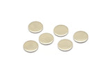 Steel Round Tag, 100 Stainless Steel Round Stamping Blanks, Findings (8x0.80mm) M03093