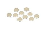 Steel Round Tag, 100 Stainless Steel Round Stamping Blanks, Findings (8x0.80mm) M03093