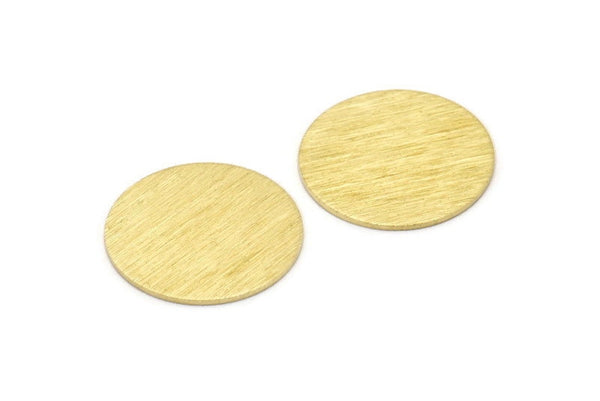 Brass Round Blank, 6 Textured Raw Brass Stamping Blank, Stamping Tags (22x0.80mm) M02907