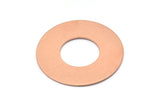 Copper Round Disc, 2 Raw Copper Stamping Tags (35x0.80mm) M03227