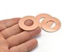 Copper Round Disc, 2 Raw Copper Stamping Tags (35x0.80mm) M03227