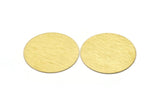 Brass Round Blank, 2 Textured Raw Brass Stamping Blanks, Stamping Tags (40x0.80mm) M02996