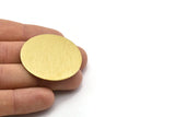 Brass Round Blank, 2 Textured Raw Brass Stamping Blanks, Stamping Tags (40x0.80mm) M02996