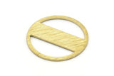 Brass Round Blank, 6 Textured Raw Brass Stamping Blank, Stamping Tags (22x0.80mm) M02943
