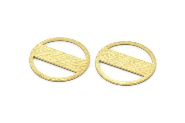 Brass Round Blank, 6 Textured Raw Brass Stamping Blank, Stamping Tags (22x0.80mm) M02943