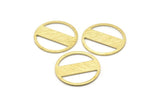 Brass Round Blank, 6 Textured Raw Brass Stamping Blank, Stamping Tags (22x0.80mm) M02943