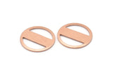 Copper Round Blank, 6 Raw Copper Stamping Blank, Stamping Tags (18x0.80mm) M03022