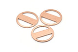 Copper Round Blank, 6 Raw Copper Stamping Blank, Stamping Tags (18x0.80mm) M03022