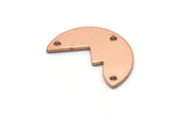 Copper Irregular Charm, 12 Raw Copper Mountain Shaped Charms With 3 Holes, Pendants, Earring Findings (10x16x0.80mm) M03034