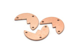 Copper Irregular Charm, 12 Raw Copper Mountain Shaped Charms With 3 Holes, Pendants, Earring Findings (10x16x0.80mm) M03034