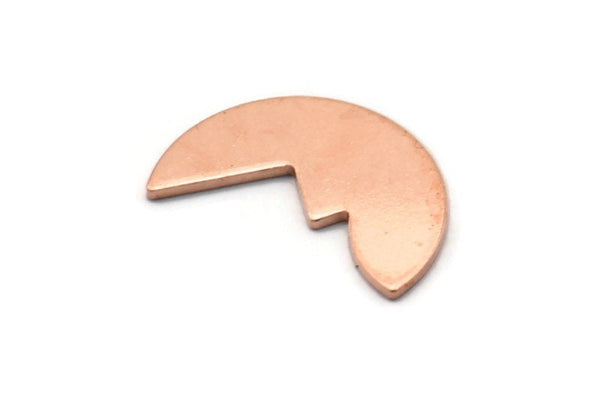 Copper Irregular Blank, 12 Raw Copper Mountain Shaped Blanks, Findings (10x16x0.80mm) M03037