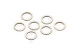 Antik Gümüş Çember Yüzük, 50 Antik Gümüş Kaplama Yuvarlak Yüzük, Tılsımlar (10 mm) B0118 H0233