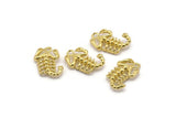 Brass Scorpion Pendant, Raw Brass Scorpion Charms, Jewelry Supplies, Findings (17x10mm) N0331
