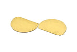Raw Brass Blank, Raw Brass Semi Circle Pendant Blanks (75x57x0.80) N0454
