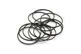 Siyah Daire Konnektörler - 12 Oksitlenmiş Pirinç Siyah Daire Konnektör (30x1x1mm) BS 1089 S182