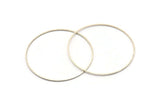50mm Silver Rings - 24 Antique Silver Brass  Circle Connectors (50x0.9x0.9mm) BS 1111 H1006