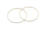50mm Silver Rings - 24 Antique Silver Brass  Circle Connectors (50x0.9x0.9mm) BS 1111 H1006
