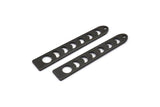 Black Moon Charm, 10 Oxidized Black Brass Moon Phases Charms With 1 Hole (35x6x5x0.80mm) M02343