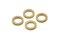 10mm Circle Connectors - Raw Brass Circle Connectors (10x1.5mm) N0438