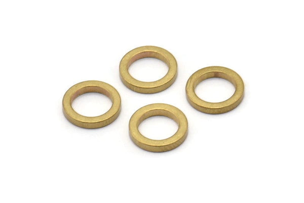 10mm Circle Connectors - Raw Brass Circle Connectors (10x1.5mm) N0438