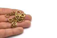 10mm Circle Connectors - Raw Brass Circle Connectors (10x1.5mm) N0438