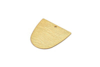 D Şeklinde Tılsım, 1 Delikli 4 Altın Kaplama Pirinç Dokulu D Şeklinde Bağlantı Parçası, Küpeler, Bulgular (20x20x0,50 mm) D0698 Q0747