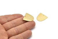 D Şeklinde Tılsım, 1 Delikli 4 Altın Kaplama Pirinç Dokulu D Şeklinde Bağlantı Parçası, Küpeler, Bulgular (20x20x0,50 mm) D0698 Q0747