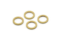 12mm Circle Connectors - Raw Brass Circle Connectors (12x1.5mm) N0440
