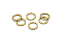 12mm Circle Connectors - Raw Brass Circle Connectors (12x1.5mm) N0440