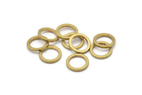12mm Circle Connectors - Raw Brass Circle Connectors (12x1.5mm) N0440