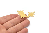 Altın Kutup Yıldızı Tılsımı, 4 Altın Kaplama Pirinç, Altın Tılsımlar, 1 Halkalı Altın Kutup Yıldızı Tılsımları (30x22x0,80 mm) M02478