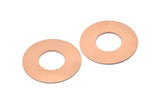 Copper Round Disc, 2 Raw Copper Stamping Tags (35x0.80mm) M03227