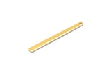 Altın Kolye Çubuğu, 1 Delikli 8 Altın Kaplama Pirinç Dikdörtgen Tılsım, Kolye Uçları, Bulgular (35x3x0,80 mm) M02377