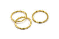 Brass Circle Connector,  Raw Brass Circle Rings 16 - 17 - 18 - 19 - 20mm N0265