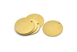 10 Raw Brass 28mm Stamping Tags , 18 Gauge  (b0107)