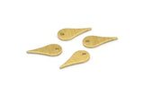 Brass Drop Charm, 50 Textured Raw Brass Drop Shaped Charms With 1 Hole, Pendants, Earring Findings (12x6x0.80mm) M03282